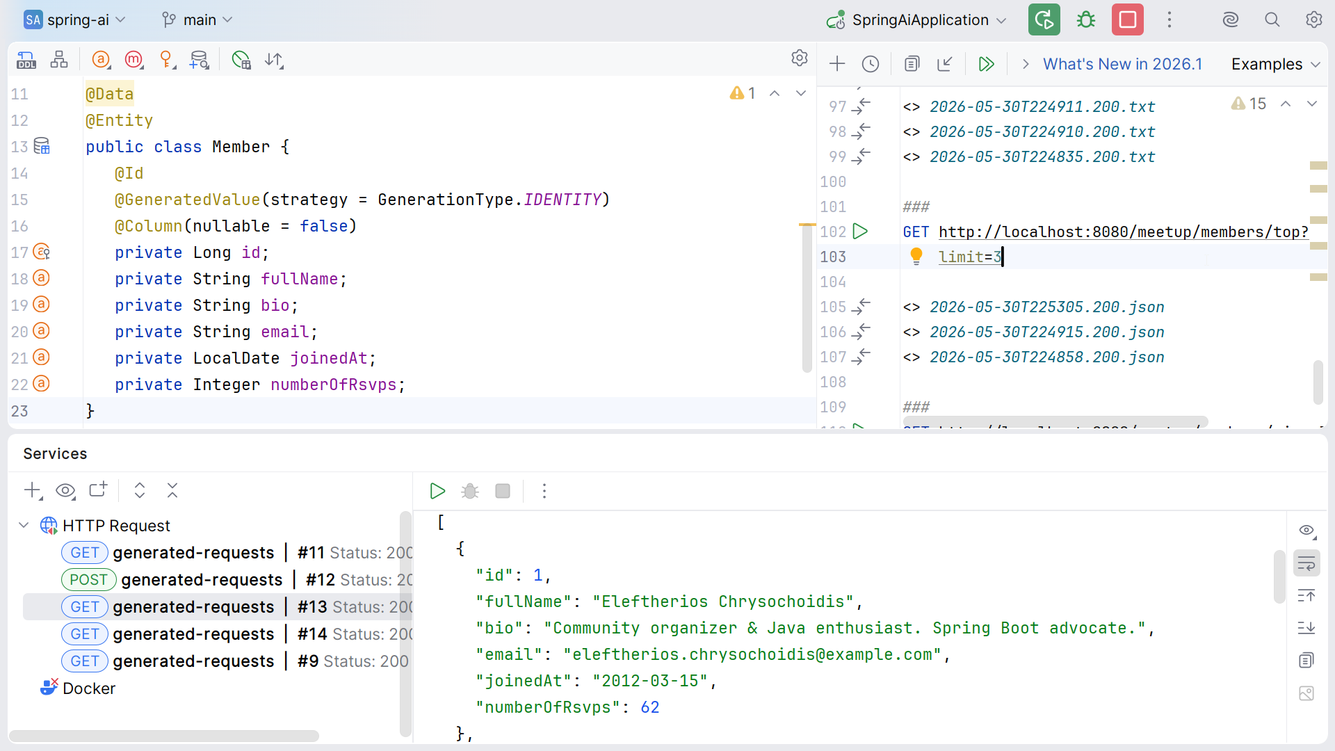 Domain model working