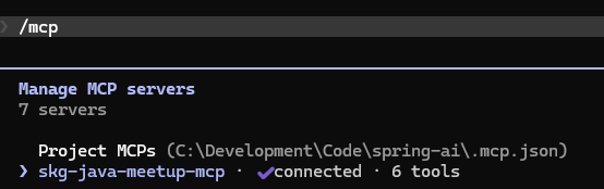 MCP connected